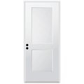 Codel Doors 36" x 80" Primed White Shaker Exterior Fiberglass Door 3068RHISPSF2PSHK691626DM